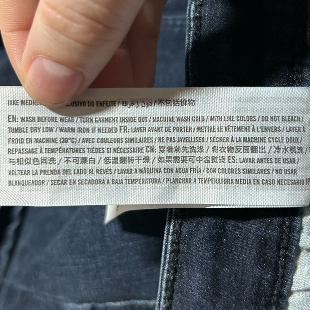 Abercrombie & Fitch Simone High Rise Ankle Split Hem Dark Wash Jeans‎ Sz 24 / 00 - Picture 8 of 10